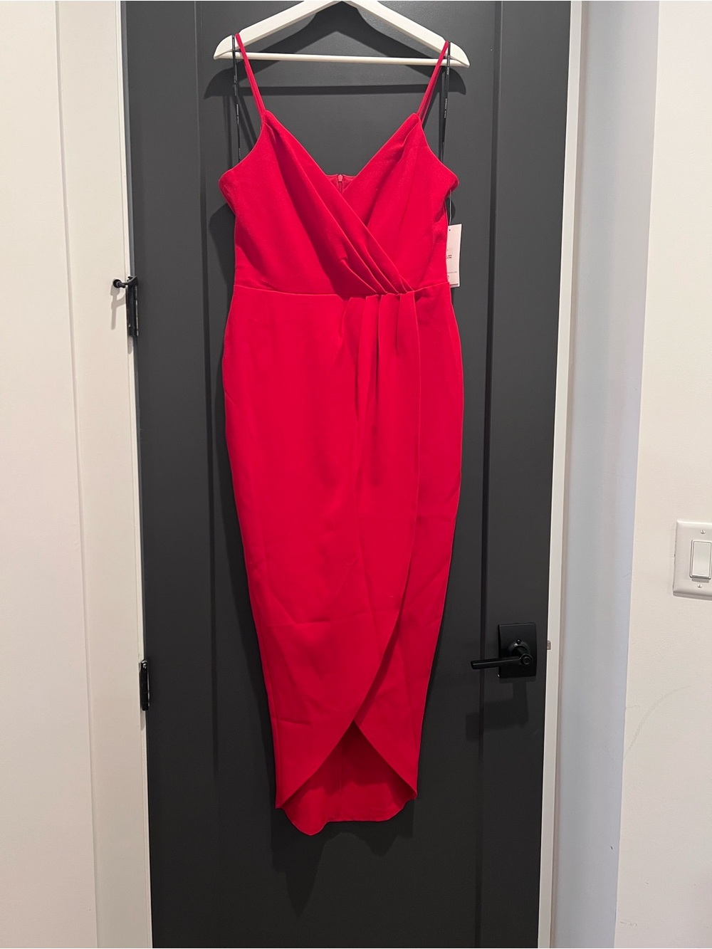 julia jordan Red High-Low Slip Dress